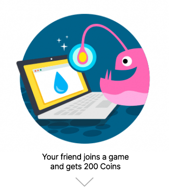 Friends earn coins