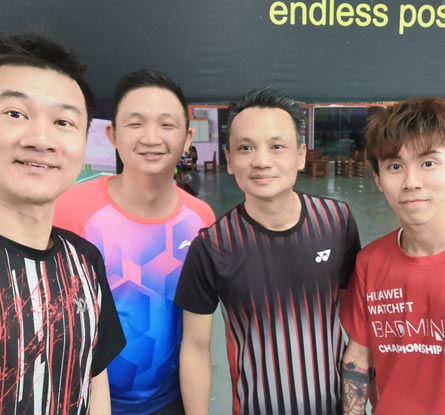 Badminton friends